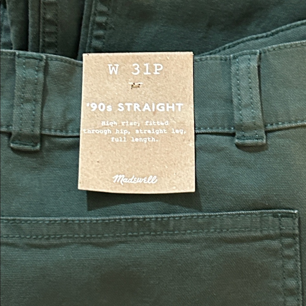 NWT Madewell The Petite '90s Straight Cargo Pant in Garment-Dyed Canvas 31 P - Picture 3 of 12